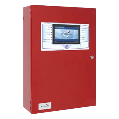 Panel de Detección de Incendio Modular Direccionable / 2 Lazos SLC Expandible a 8 / Pantalla Táctil 7" / Fuente 10.25A 115V / En Inglés / Color Rojo LA103H1-10 HOCHIKI