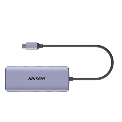 Hub USB-C 8 en 1 / HDMI 4K@30Hz / 3x USB 3.0 5 Gbps / Lector SD + Micro SD / PD 100W / Aluminio 112 mm (4.4 in) HS-HUB-DS8 HIKSEMI by HIKVISION