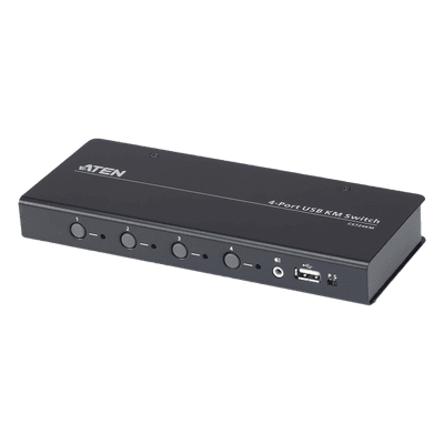 Switch KM USB / 4 Puertos / Boundless Switching / RS-232 / HDMI / Audio / Control de 4 a 8 Computadoras CS724KM ATEN