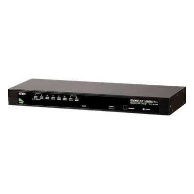 Conmutador KVM VGA de 8 puertos / Control de 64 computadoras / Resolución 2048x1536 / USB-PS/2 / Montaje Rack 19" / 1U
