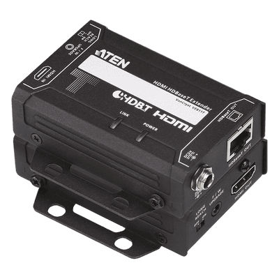 Extensor HDMI HDBaseT / 4K@100m / 1080p@150m / HDCP 2.2 / 10.2 Gbps / Cat 5e/6/6a / 328 ft / 492 ft VE811 ATEN