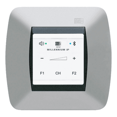 Mando de Audio IP / Control Táctil / Bluetooth 5.0 / Alimentación PoE 802.3af / Montaje en Pared o Superficie 1212 EGI AUDIO SOLUTIONS