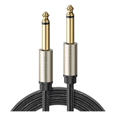 Cable de Audio Mono / 6.35 mm (1/4") Macho a Macho / 10 m (32.8 ft) / Núcleo de Cobre / Triple Blindaje / Nylon Trenzado 40815 UGREEN