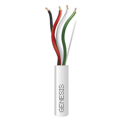 Cable para Alarma / 4x18 AWG / Riser / 305 m (1000 ft) / UL 1666 / FT4 / Blanco 2115-1101/1000 GENESIS