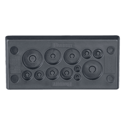 Pasacables Rectangular de Membrana / IP66 / 12 Orificios / Cables 3 mm a 20 mm / 3.39" x 1.42" / 4.8" (121.9 mm) de Largo CESUM3-D12 PANDUIT