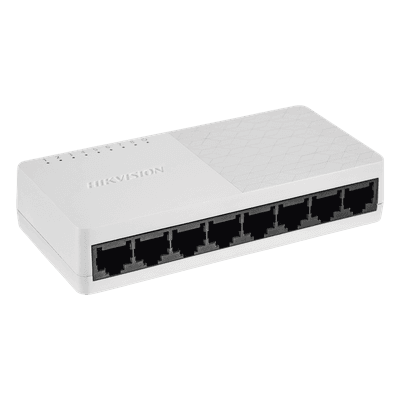 Switch de Escritorio / 8 Puertos / Fast Ethernet 10/100 Mbps / Diseño Compacto / Plug & Play DS-3E0108D-O HIKVISION