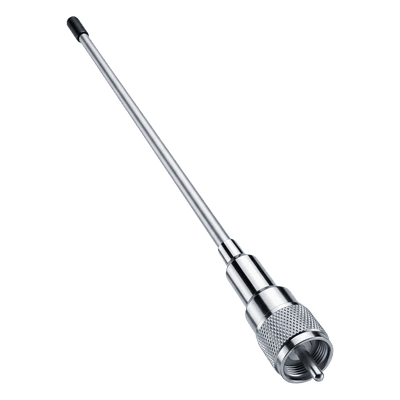 Antena VHF-UHF Marina / 136-512 MHz / 2.1 dBi / 200W / PL-259 Macho / 55.8 cm (22 in) / Omnidireccional 360°