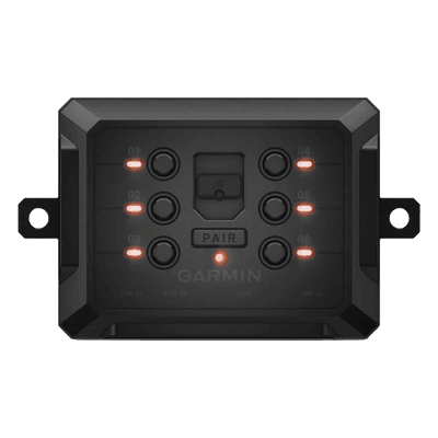 Caja de control / 6 salidas / 30 A por salida / 100 A total / IPX7 / Inalámbrico / 5″ x 1″ x 3″ 10-02466-00 GARMIN