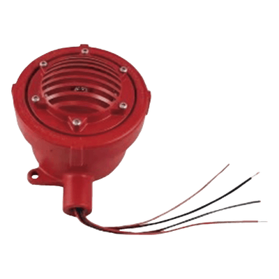 Bocina Vibratone a prueba de explosiones / 24 Vcd / 99 dBA a 10 pies (109 dBA a 1 m) / Roja / NEMA 4X / UL-CSA-cUL FHEX-24SMR FEDERAL SIGNAL INDUSTRIAL