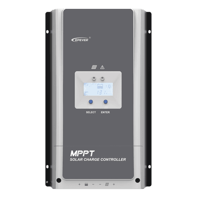 Controlador Solar MPPT / 80A / 12/24/36/48V / Voc 200V / Eficiencia 98.10% / Paralelo hasta 8 / Baterías Litio, Gel y Plomo