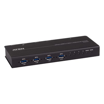 Conmutador USB industrial / 4x4 / USB 3.2 Gen 1 / Rackmount / 0-50°C / 3.9-5.9 ft cables US3344I ATEN