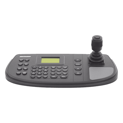 Controlador PTZ IP/Analógico / RS-485 1200 m (3937 ft) / Pantalla 128x64 / 16 Usuarios / 4.5W / Interior
