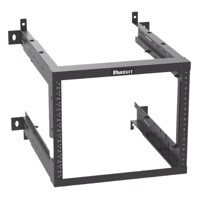 Rack de Montaje en Pared / 19in / Profundidad Ajustable 18-25 in / 9 UR / Rieles Roscados #12-24 / Acero con Recubrimiento en Polvo AWMR9 PANDUIT