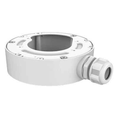Caja de Conexión para Cámara Fisheye IP / Montaje Vertical en Poste / Acero Inoxidable / Diámetro Ajustable 67-127 mm / Uso Exterior
