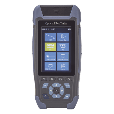 Mini OTDR / Fibra Óptica Monomodo / 1310 nm y 1550 nm / Rango Dinámico 24 dB/22 dB / Distancia 64 km (39.77 mi) / VFL 10 mW / Pantalla 3.5" / 12 h Autonomía LP-M-OTDR LINKEDPRO BY EPCOM