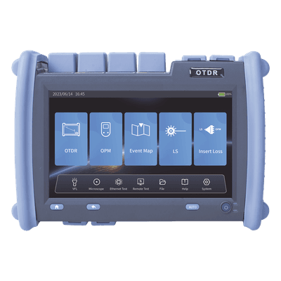 OTDR de Alto Rendimiento / Pantalla 7" / 1310nm, 1550nm, 1625nm / Zona Muerta 0.8m (2.62 pies) / VFL 5mW / Alcance 420 km LP-OTDR-PRO-LF LINKEDPRO BY EPCOM