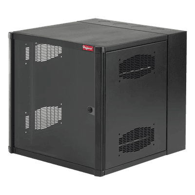 Gabinete de Pared 19 UR / 23.6in Ancho / 30in Profundidad / Ventana de Seguridad / Rieles Roscados #10-32 / Montaje sin Herramientas EWMW362430 HOFFMAN