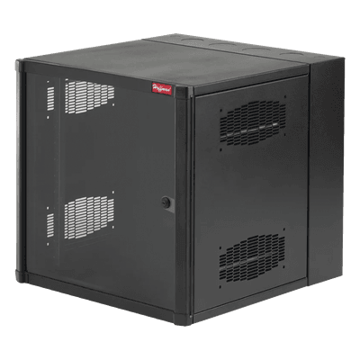 Gabinete de Pared 19" / 26 UR / Puerta con Ventana de Vidrio Templado / NEMA 12 / Instalación sin Herramientas / 1219 mm (4 ft) Alto EWMW482425 HOFFMAN