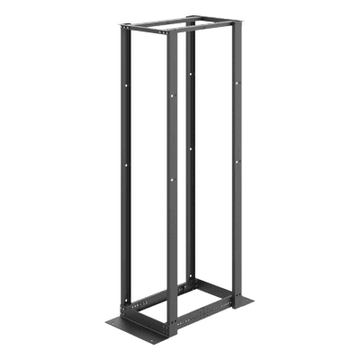 Rack Abierto 4 Postes / 45U / 2.13 m (7 ft) / Profundidad Ajustable 450-1050 mm / Aluminio 6063-T6 / Rieles Roscados 12-24 E4DR19FM45U HOFFMAN