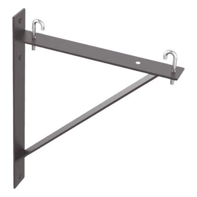 Kit de Soporte Triangular a Pared / Acero / 6 y 12 in / 0.5 y 1 ft / Negro LTSB12BLK HOFFMAN