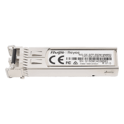 Transceptor SFP Industrial / 1 Gbps / Multimodo LC / 550 m (1804.5 ft) / 850 nm / -40° a 85° C / DDM NIS-GE-SFP-550M-MM850 RUIJIE