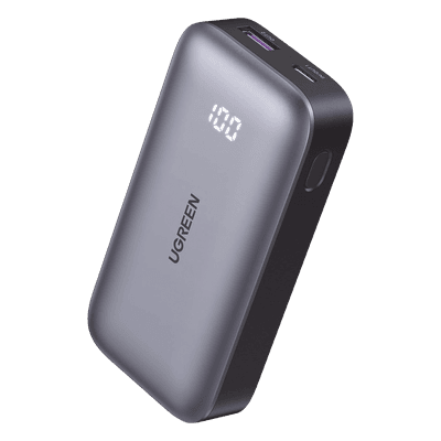 Batería Externa / 30W PD3.0 / 10 000 mAh / 2 Puertos USB-C + USB-A / Carga Bidireccional / Pantalla LED Digital / 180 g 25185 UGREEN