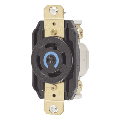 Receptáculo Industrial / 30 A / 250 V CA / 3 Polos 4 Hilos / Bloqueo Media Vuelta / NEMA L15-30R / IP20 / -40 °C a 75 °C HUB-HBL-2720 HUBBELL