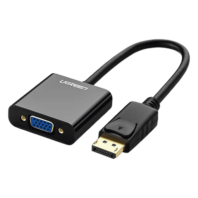 Adaptador DisplayPort a VGA / 1920x1200@60Hz / Chipset ANX9833 / Plug & Play / ABS Negro