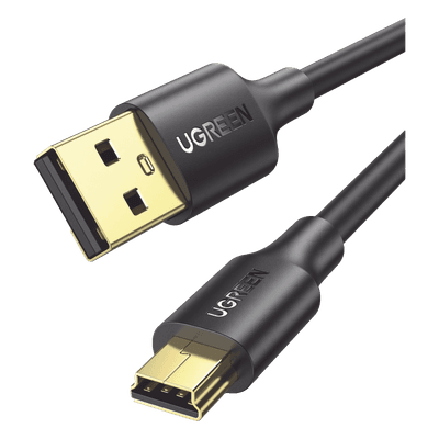Cable USB-A a Mini USB / USB 2.0 / 480 Mbps / 1 m (3.3 ft) / Blindaje Doble / Conectores Dorados