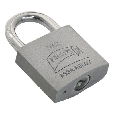 Candado de Alta Seguridad / Hierro Sólido / Gancho Corto / Llave PH-32 / 4 Pernos de Combinación / Uso Interior Seco MX3398 ASSA ABLOY