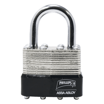 Candado Laminado / 40 mm / Llave Master / 4 Pernos de Combinación / Doble Cerrojo / Uso Industrial MX2499 PHILLIPS-ASSA ABLOY