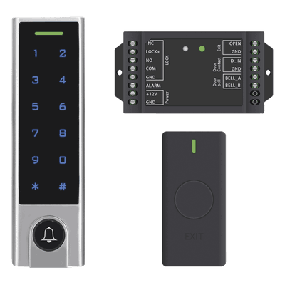 Controlador de Acceso con Teclado Inalámbrico / IP65 / 1000 Tarjetas / 125 kHz / 433 MHz / 30 m (98.4 ft) / -40 a 60 °C ACCESSK8 ACCESSPRO