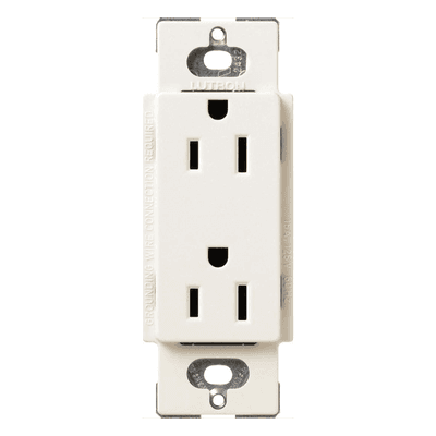 Contacto Dúplex de Pared / 15 A / 125 V / Conexión a Tierra / 3 Hilos / Color Biscuit SC3PSBIL LUTRON ELECTRONICS