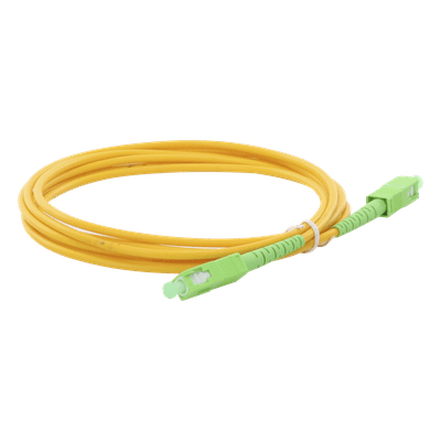 Jumper de Fibra Óptica / SC/APC-SC/APC / Monomodo OS2 / Simplex / 3m (9.84 ft) / PVC 3mm LPSM3SCASCAS3 LINKEDPRO BY EPCOM