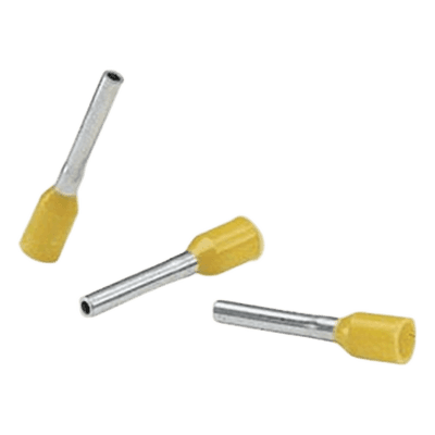 Férula Aislada / 4 AWG / PIN 16 mm / Mango Amarillo / 50 pz FSD85-16-L PANDUIT