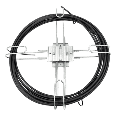 Raqueta de Almacenamiento de Cable / Poste 300-600 mm / 1-2 ft / Cable ADSS 10-14 mm / Aluminio y Acero Inoxidable LP-CSB LINKEDPRO BY EPCOM