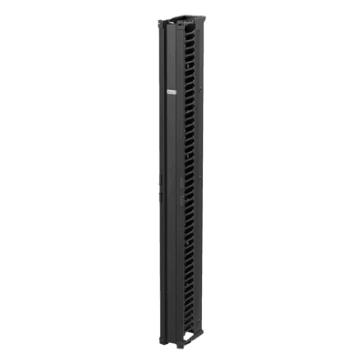 Organizador Vertical de Cables / 45 Unidades / 7 ft (2.1 m) / 6 in Ancho / Montaje a Presión / Aluminio