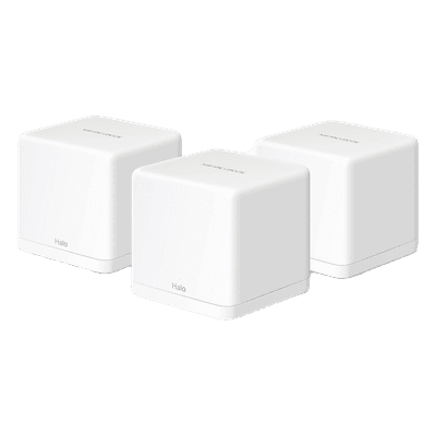 Sistema Mesh Wi-Fi / Doble Banda AC1300 / 2 Puertos Gigabit / Roaming Continuo / Control App H30G3PACK Mercusys