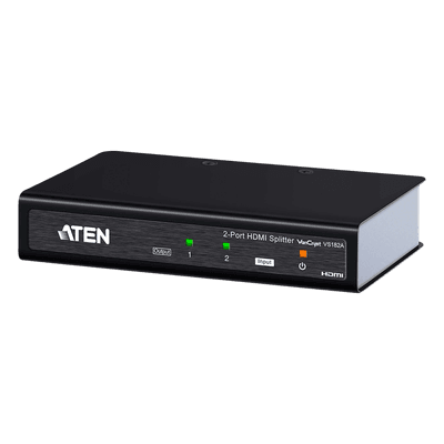 Distribuidor HDMI / 2 Puertos / 4K@60Hz / HDCP 2.2 / 10.2 Gbps / Alcance 15 m (49 ft) VS182A ATEN