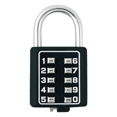 Candado Digital de Combinación / 100,000 Combinaciones / Cuerpo 35/40 mm / Acero Cromado / Sin Llave / Anti-corrosión MX2785 PHILLIPS-ASSA ABLOY