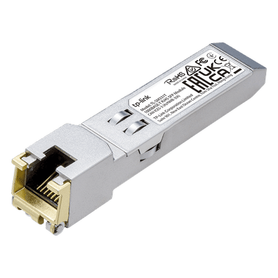 Transceptor mini-GBIC SFP RJ45 / 1000BASE-T / 100 metros (328 pies) / 1.25 Gbps / Hot-Swappable / 0 a 70°C TL-SM331-T TP-LINK