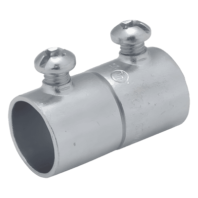 Cople para Pared Delgada / 1 in / Acero Galvanizado / Tornillo de Fijación / 0.18 lb (0.081 kg) HUB-2024 RACO