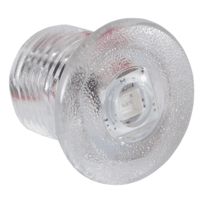 Luz LED Marina de Cortesía / Rojo 45 Lúmenes / IP67 / 10-16 VDC / Policarbonato Transparente / Interior-Exterior 101086 LUMITEC