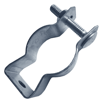Abrazadera Clip / Tamaño 1/2" (22-24 mm) / Varilla 1/4" / Acabado Cincado Electrolítico 5 micras / Diseño Monobloque