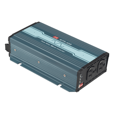 Inversor de Onda Pura / Entrada 12 Vcd / Salida 450 W 120 Vca 60 Hz / Rango -25°C a +70°C / 8.27 x 2.17 x 5.12 in NTS450112US MEANWELL