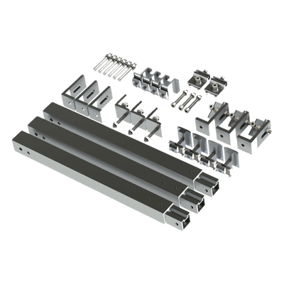 Caja de accesorios de aluminio anodizado / Montaje techo / Arreglo 1x4 / Inclinación 20-45° / Resistencia viento 136 km/h / 21.3 kg EPLAMO011X3ST EPCOM POWERLINE