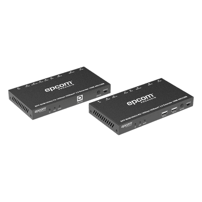 Extensor HDMI HDBaseT / 4K2K@60Hz / HDR 4:4:4 / 18 Gbps / Alcance 100 m (328 ft) / USB KVM / IR Bidireccional / PoC / HDCP 2.2