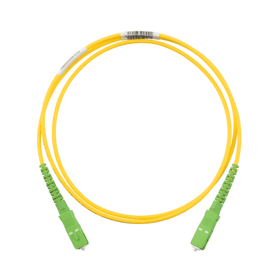 Jumper de Fibra Óptica / Monomodo OS2 9/125 / SC/APC-SC/APC Simplex / OFNR Riser / 5 m (16.40 pies) / Amarillo F913RANANSNM005 PANDUIT