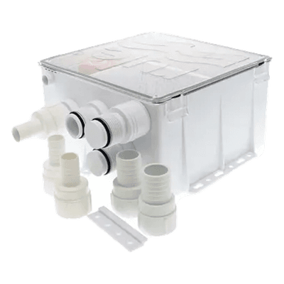 Sistema de Desagüe para Duchas / Bomba 800 GPH / 24 VDC / Interruptor de Flotación / Válvula Antirretorno / Cubierta Sellada 98B-24 RULE