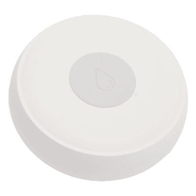 Sensor de Inundación Inalámbrico / Zigbee 2.4 GHz / Batería hasta 24 Meses / Diseño Separado Cuerpo-Sensor / Alerta de Batería Baja HS1WLTY AKUBELA